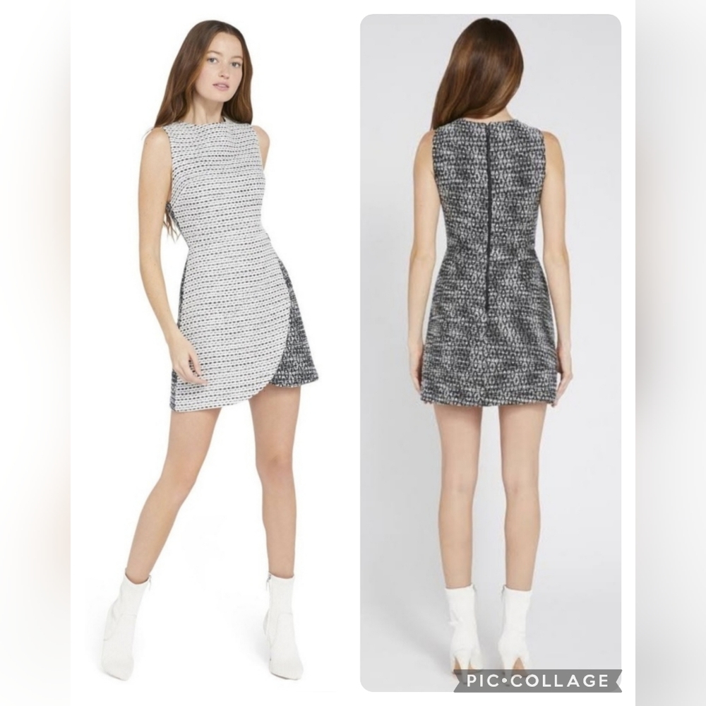 Alice + Olivia Sally Side Zip Mini Dress Size 4